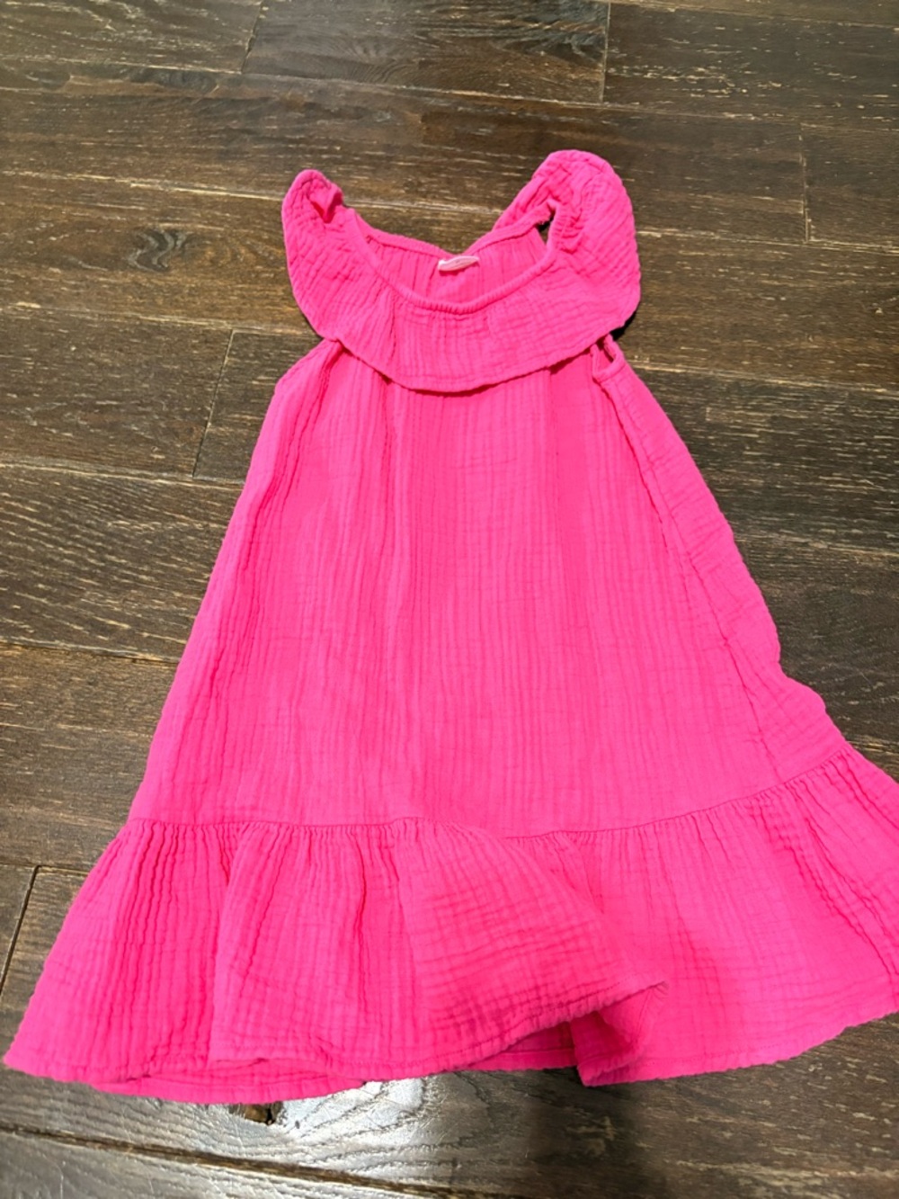wonder nation Hot Pink Ruffled Sundress